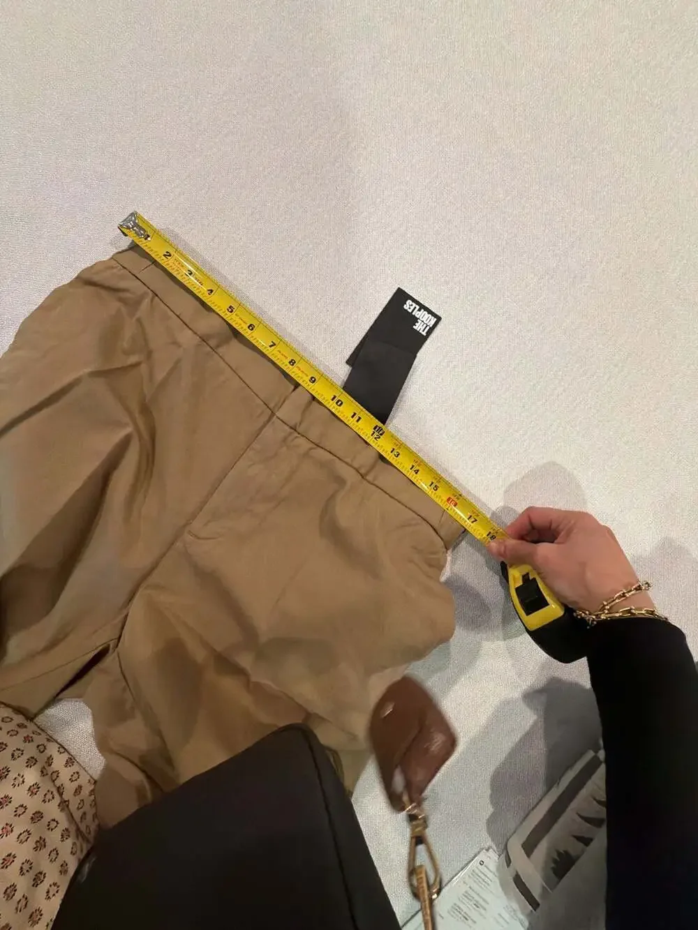 The Kooples Trend Elastic Waist Trousers in Camel size 52 US large (L/XL) flat f